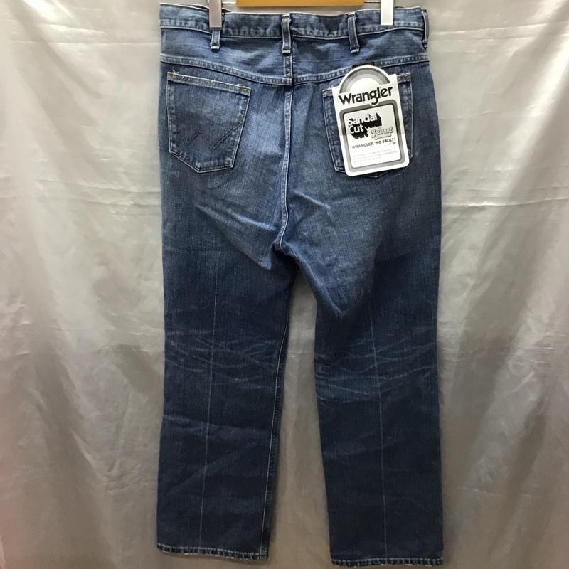 ラングラー Wrangler パンツ デニム、ジーンズ デニムパンツ ストレートパンツ ワイドパンツ カジュアルパンツ XL 無地 インディゴ / インディゴ /  メンズ USED 古着 中古 10122706