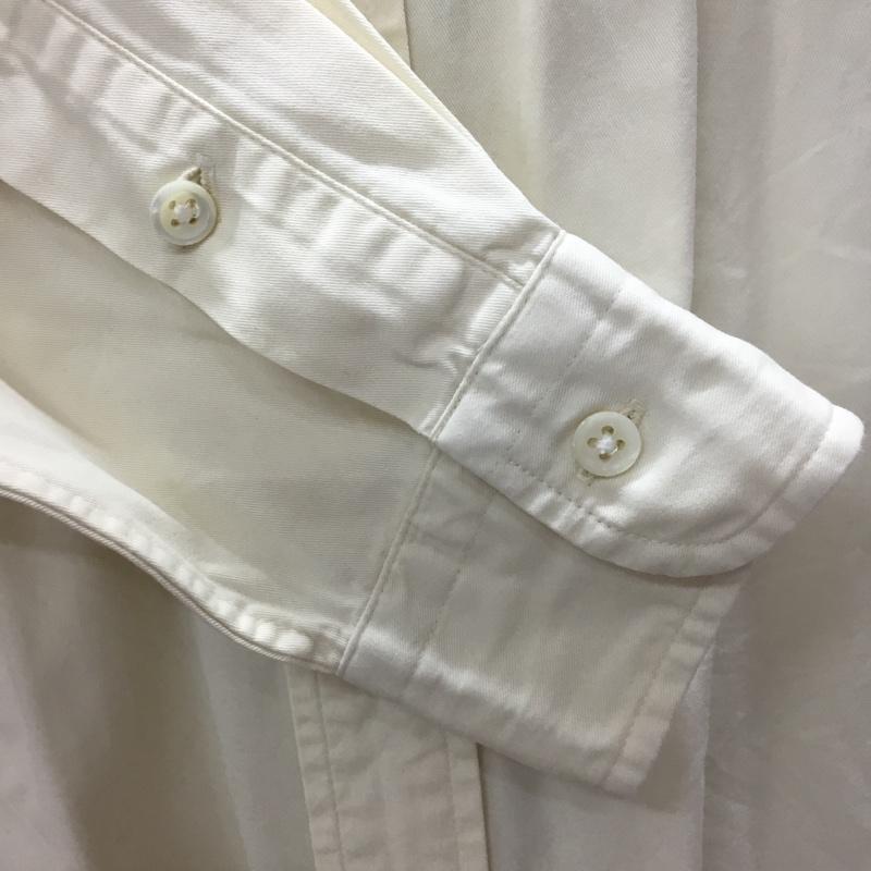 ラルフローレン RALPHLAUREN シャツ、ブラウス 長袖 長袖シャツ カラーシャツ 長袖カットソー ボタンダウンシャツ ロゴ、文字 オフホワイト / オフホワイト /  メンズ USED 古着 中古 10113284