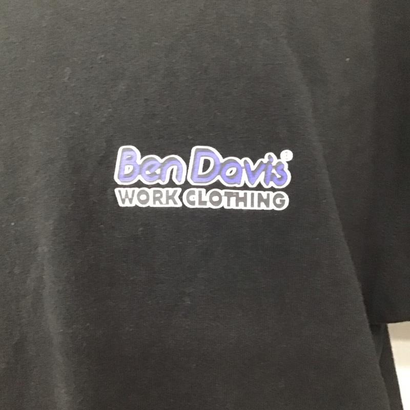 ベンデイビス BEN DAVIS Tシャツ 半袖 C-1580929 グラフィックプリントTシャツ プリントTシャツ 半袖カットソー XL ロゴ、文字 黒 / ブラック /  メンズ USED 古着 中古 10110735