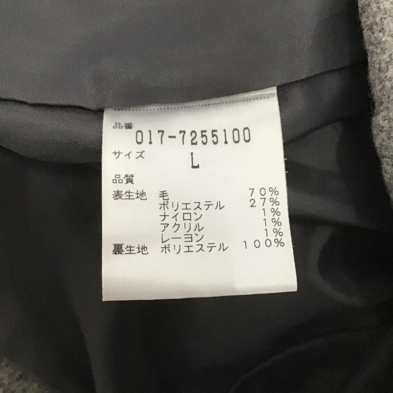 ナチュラルビューティーベーシック NATURAL BEAUTY BASIC コート ピーコート L 無地 灰 / グレー / レディース USED 古着 中古 10105716