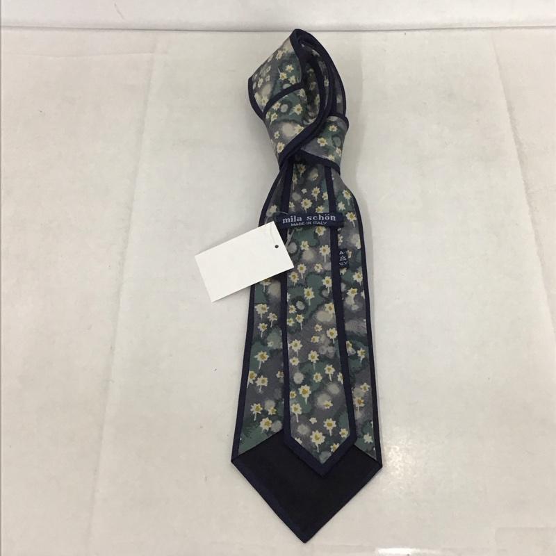 ミラ・ショーン mila schon ネクタイ ネクタイ シルク 花柄 マルチカラー / マルチカラー / メンズ USED 古着 中古 10135327