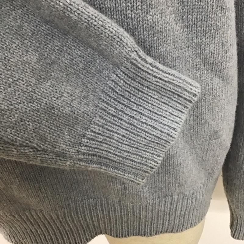 メゾンキツネ MAISON KITSUNE ニット、セーター 長袖 HM00509KT1016 BIG FOX HEAD PULLOVER ウール M 灰 / グレー / メンズ USED 古着 中古 10111084