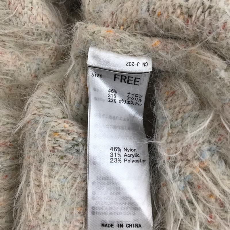 マウジー MOUSSY ニット、セーター 長袖 010bsa70-1340 長袖ニット セーター シャギーニット FREE 総柄 マルチカラー / マルチカラー /  レディース USED 古着 中古 10114523