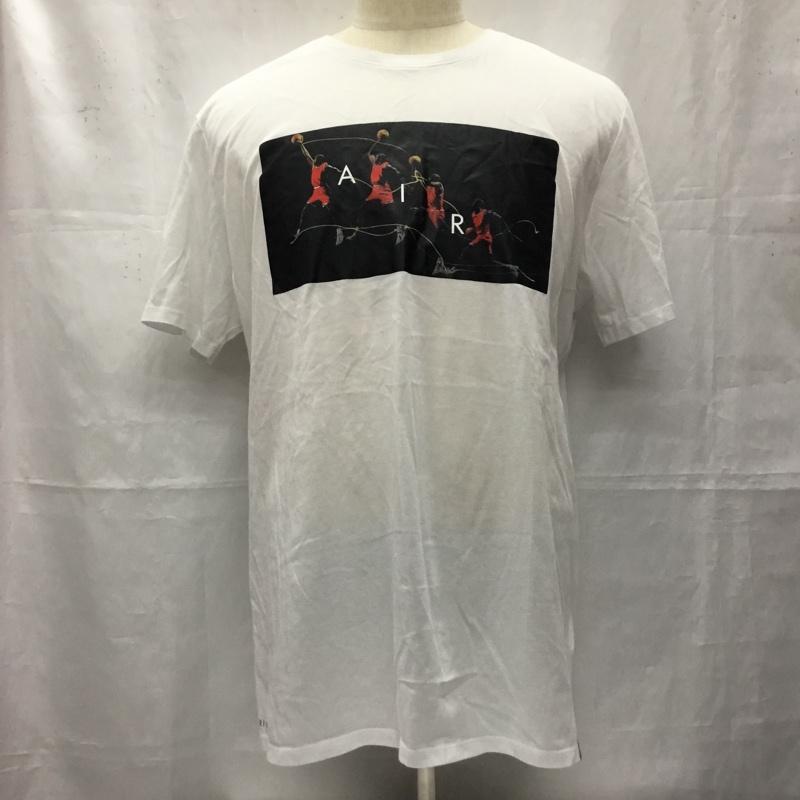 ナイキ NIKE Tシャツ 半袖 878382-100 JBSKDFFLIGHTPHOTOTee 半袖Tシャツ クルーネックカットソー スポーツウェア XL プリント 白 / ホワイト / メンズ USED 古着 中古 10106493
