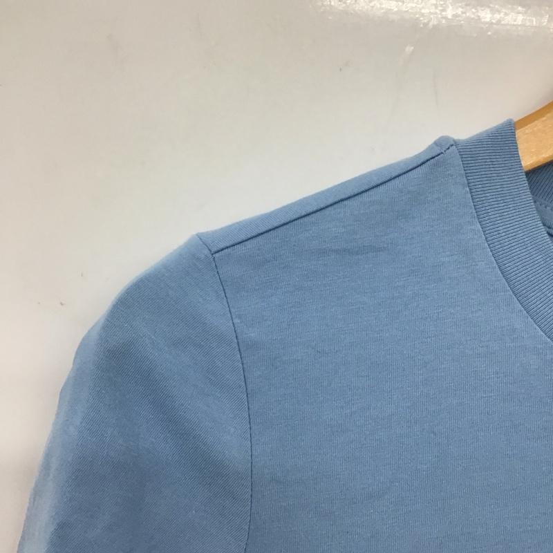 ディーゼル DIESEL Tシャツ 半袖 A05102-0AAXJ クルーネック S ロゴ、文字 水色 / ライトブルー / レディース USED 古着 中古 10135986