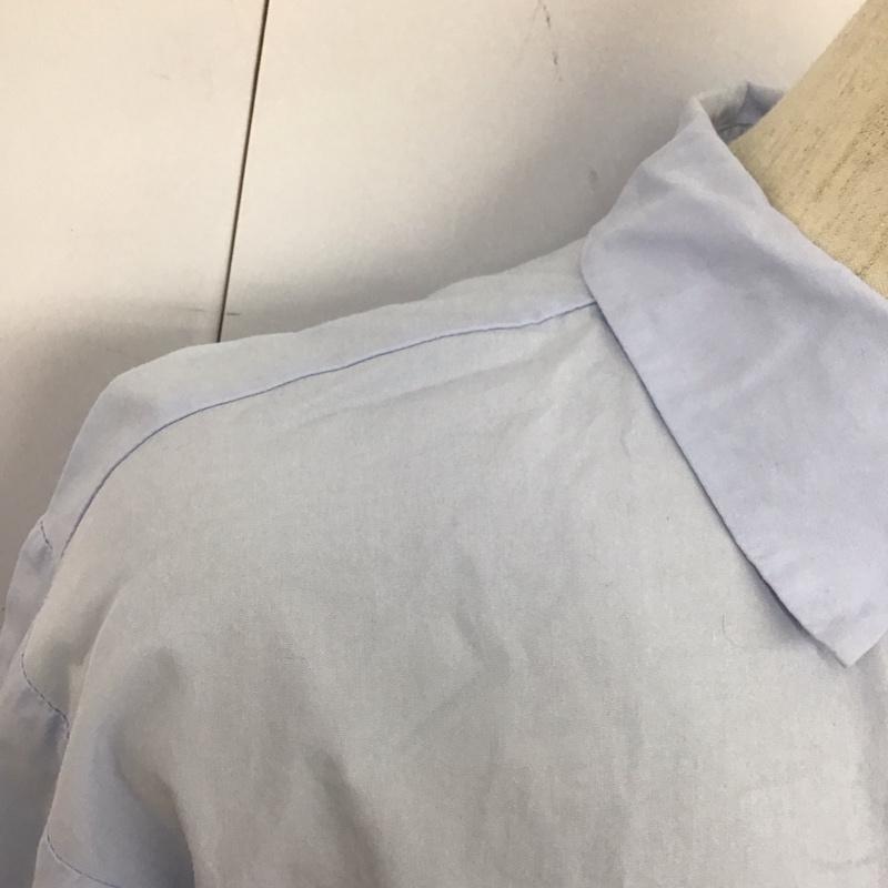 ザラ ZARA シャツ、ブラウス 長袖 長袖シャツ 無地シャツ カラーシャツ XS 無地 水色 / ライトブルー / レディース USED 古着 中古 10126887