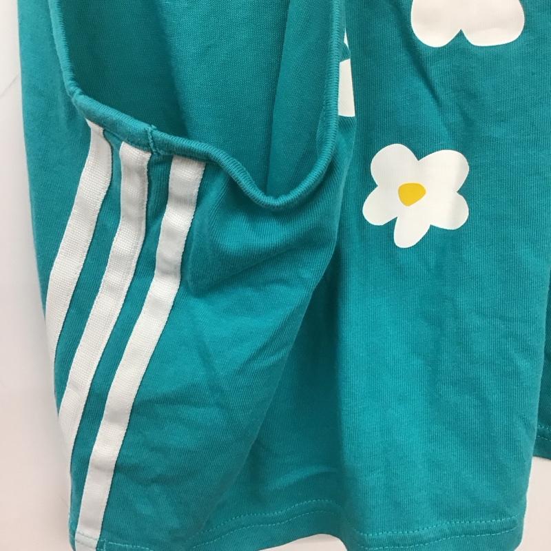 アディダス adidas タンクトップ タンクトップ ao3153 タンクトップ ノースリーブカットソー スポーツウェア pharrellwilliams L ロゴ、文字 青 / ブルー / レディース USED 古着 中古 10129750