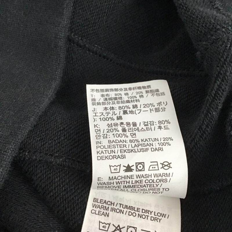 ナイキ NIKE パーカー 長袖 bv2649-010 パーカー ジップアップパーカー スポーツウェア XL ロゴ、文字 黒 / ブラック / メンズ USED 古着 中古 10132361