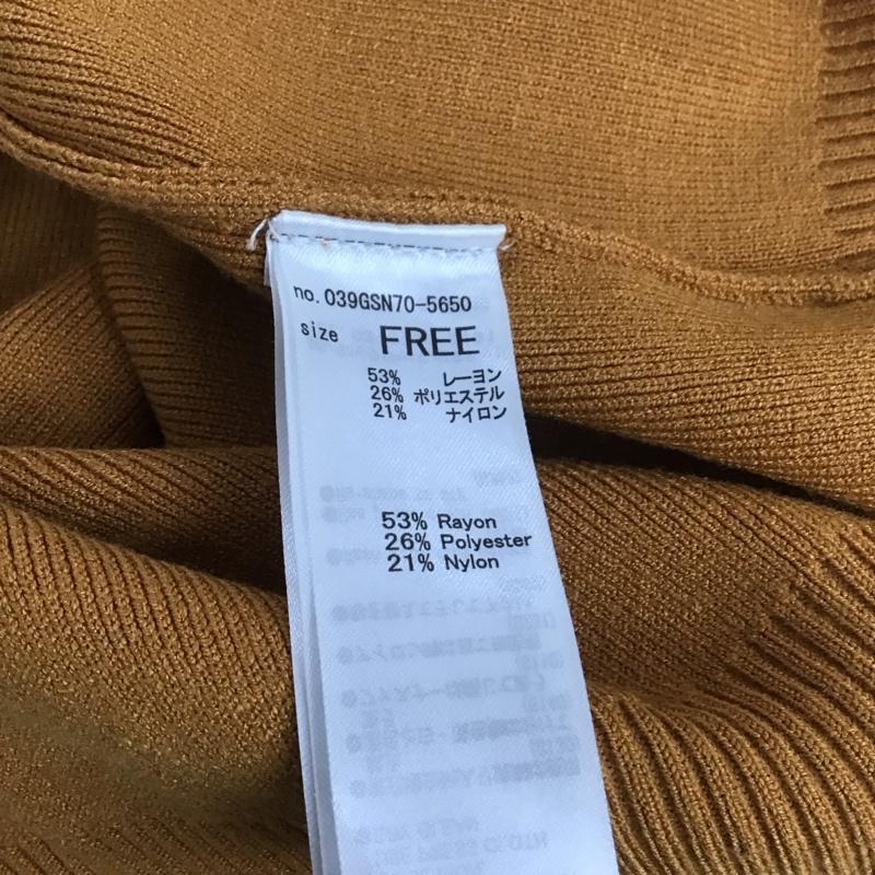 スライ SLY ベスト ベスト 039GSN70-5650 ハーフジップ スタンドネック FREE 無地 橙 / オレンジ / レディース USED 古着 中古 10138912