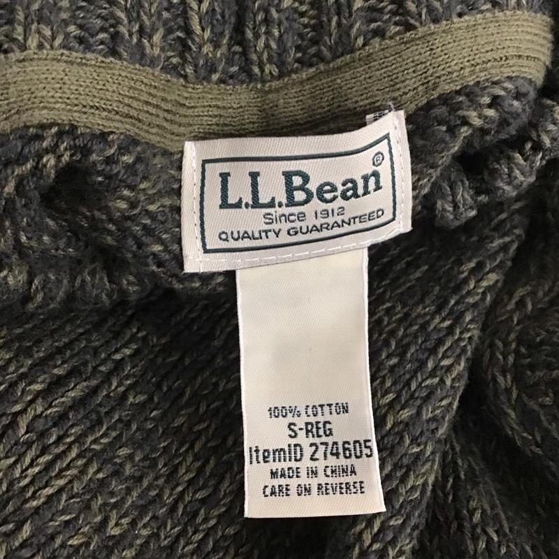 エルエルビーン L.L.Bean ニット、セーター 長袖 長袖ニット 長袖カットソー リブニット セーター タートルネック S 総柄 カーキ / カーキ / メンズ USED 古着 中古 10111132