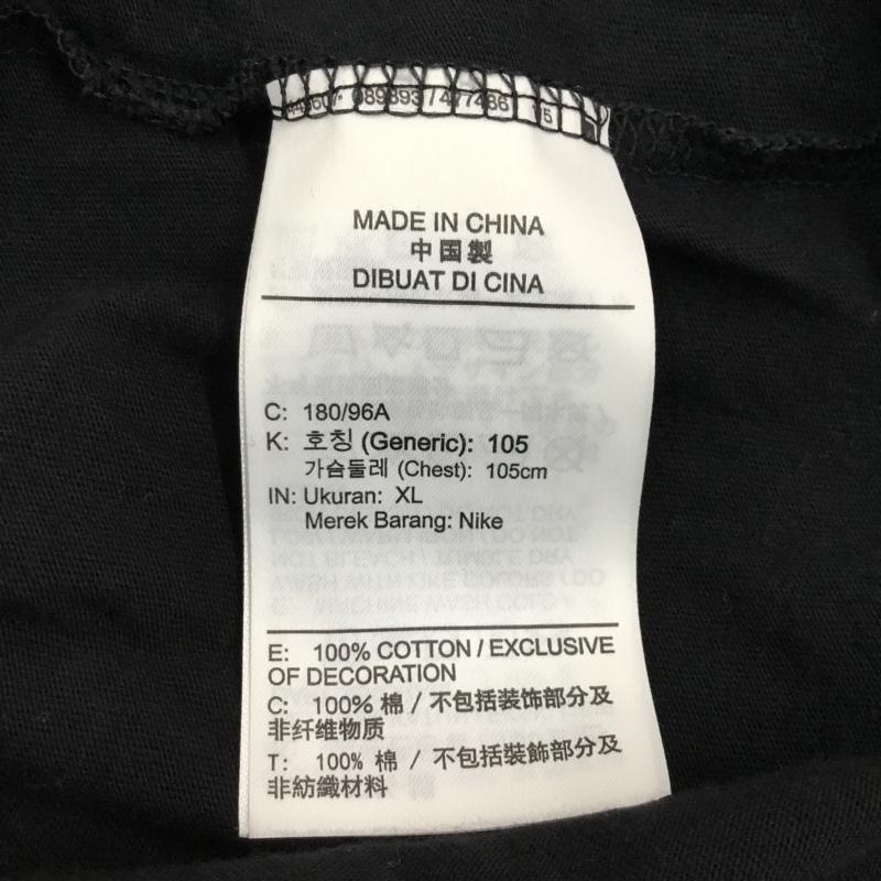 ナイキ NIKE Tシャツ 半袖 dj1388-010 スウッシュ50周年記念Tシャツ 半袖カットソー プリントTシャツ XL ロゴ、文字 黒 / ブラック / メンズ USED 古着 中古 10115754