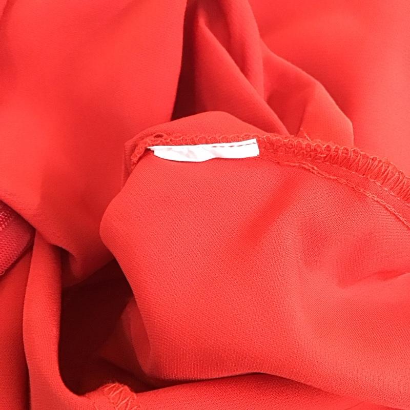 ザラ ZARA カットソー 長袖 M 無地 赤 / レッド /  レディース USED 古着 中古 10114097