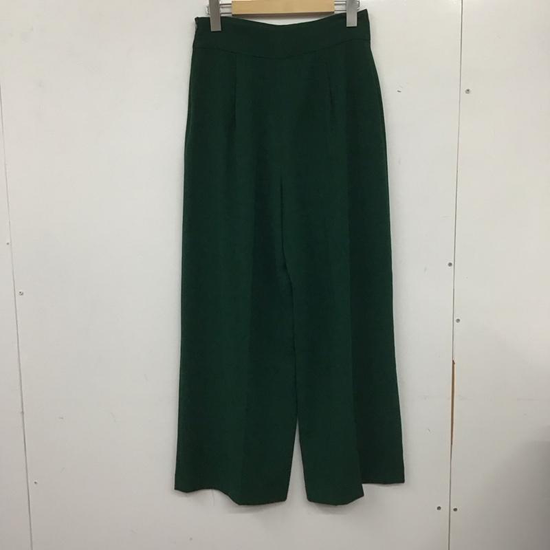 ザラ ZARA パンツ スラックス S 無地 緑 / グリーン / レディース USED 古着 中古 10139750