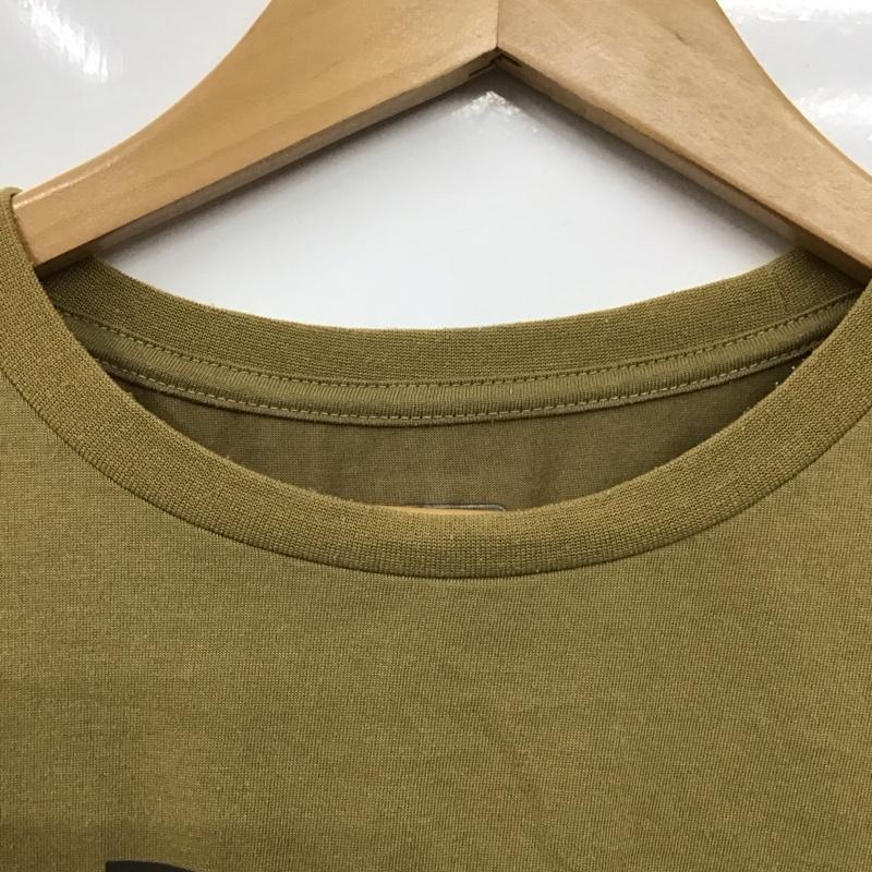 ザノースフェイス THE NORTH FACE Tシャツ 半袖 nt31622 トレッキング半袖Tシャツ 半袖カットソー プリントTシャツ M ロゴ、文字 カーキ / カーキ / メンズ USED 古着 中古 10130470
