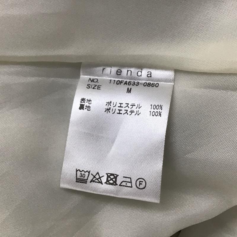 リエンダ rienda ワンピース ロングスカート 110FA633-0860 オープンショルダータックフレアOP M 総柄 茶 / ブラウン / X アイボリー / アイボリー / レディース USED 古着 中古 10139402
