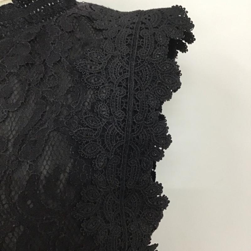 アクシーズファム axes femme ワンピース ロングスカート ST341X12P フィッシュテールレースワンピース ノースリーブ M レース柄 黒 / ブラック / レディース USED 古着 中古 10110975