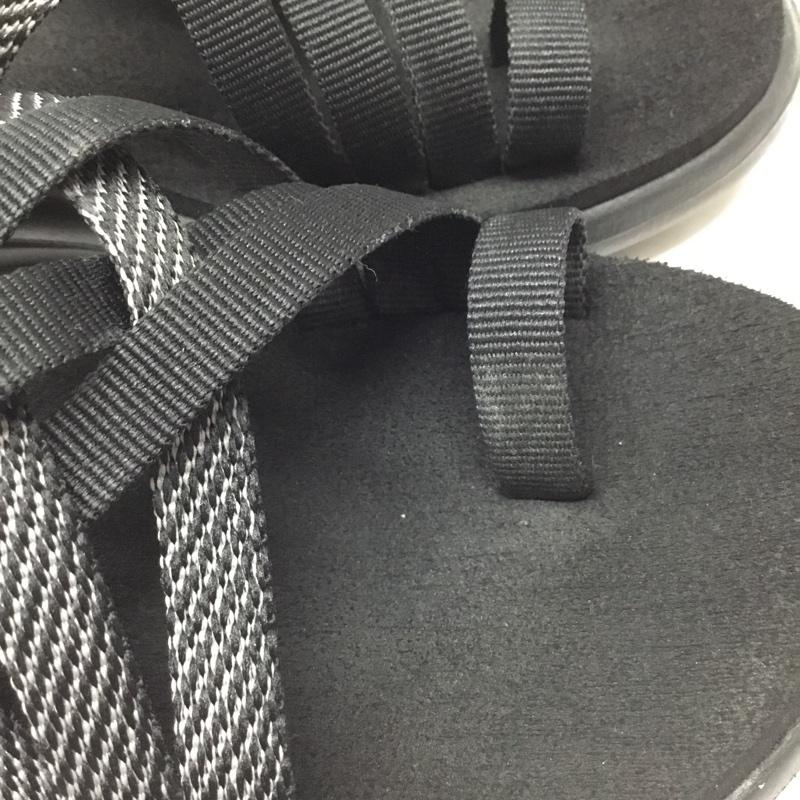 テバ Teva サンダル サンダル 1099271B VOYA STRAPPY ボヤ ストラッピー 25cm 25.0cm ロゴ、文字 黒 / ブラック / レディース USED 古着 中古 10109741