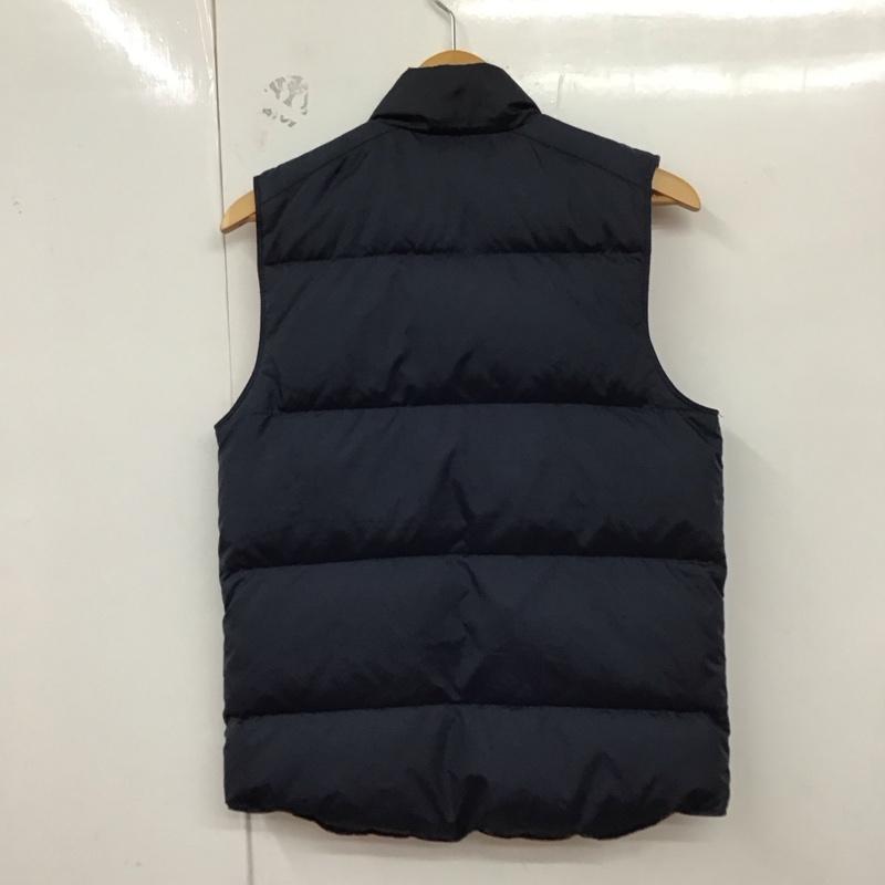 ラルフローレン RALPHLAUREN ベスト ベスト ダウンベスト ノースリーブ 前ボタン リバーシブル XS ロゴ、文字 紺 / ネイビー / メンズ USED 古着 中古 10129567