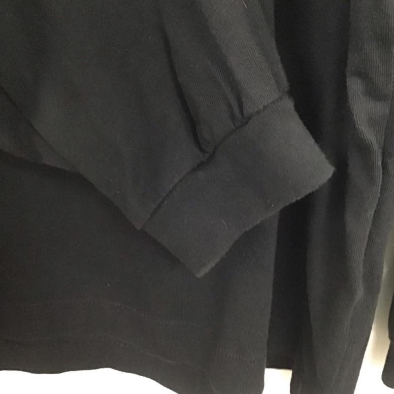 エッセンシャルズ ESSENTIALS カットソー 長袖 長袖カットソー プリントカットソー クルーネック XS ロゴ、文字 黒 / ブラック / メンズ USED 古着 中古 10137032