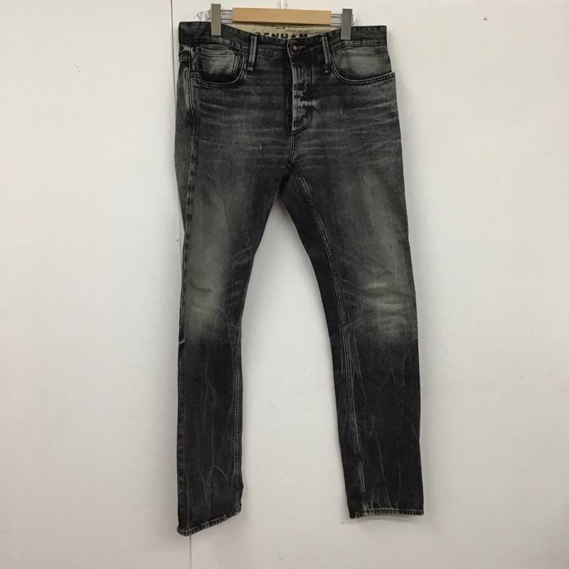 デンハム DENHAM パンツ デニム、ジーンズ デニムパンツ スリムパンツ カジュアルパンツ ストレッチパンツ 無地 黒 / ブラック / メンズ USED 古着 中古 10130042
