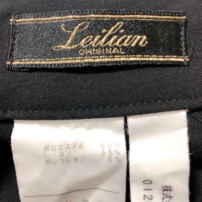 レリアン LEILIAN パンツ スラックス 7 無地 黒 / ブラック / レディース USED 古着 中古 10014405