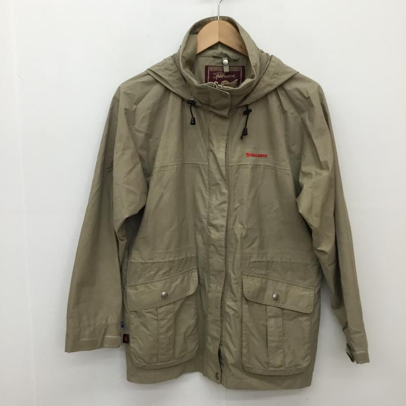 フェールラーベン FJALL RAVEN ジャケット、上着 ジャンパー、ブルゾン FR-1630L ナイロンパーカー マウンテンパーカー L ロゴ、文字 ベージュ / ベージュ / X 赤 / レッド / メンズ USED 古着 中古 10134510