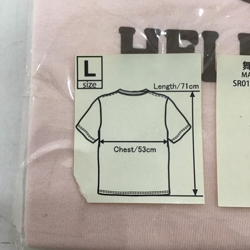 豊天商店 ぶーでんしょうてん Tシャツ 半袖 舞妓 キティ サンリオ キャラT L プリント X キャラクター 桃 / ピンク / レディース USED 古着 中古 10127538