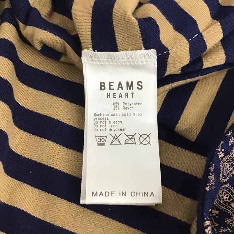ビームス ハート BEAMS HEART ワンピース ロングスカート ノースリーブロングワンピース フレアスカート プリント 紺 / ネイビー / レディース USED 古着 中古 10135166