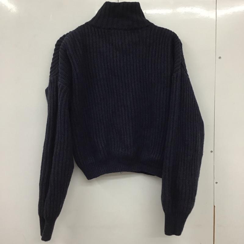 古着 USED ニット、セーター 長袖 ニット S 無地 紺 / ネイビー / レディース USED 古着 中古 10134262