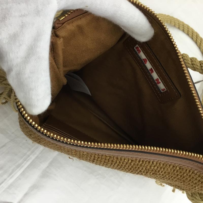 マルニ MARNI ショルダーバッグ ショルダーバッグ PHMO0011U1 ミニショルダー カゴバッグ ロゴ、文字 茶 / ブラウン / レディース USED 古着 中古 10112598