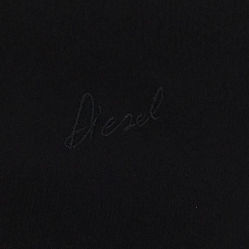 ディーゼル DIESEL ワンピース ひざ丈スカート XS ロゴ、文字 黒 / ブラック / レディース USED 古着 中古 10134147