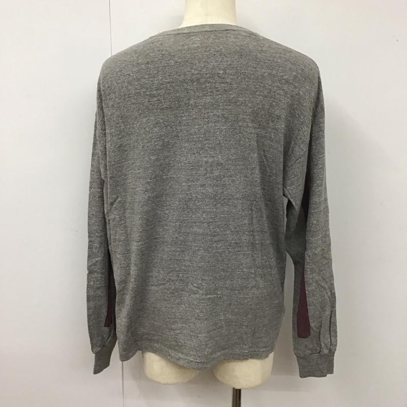 キャプテン サンシャイン Kaptain Sunshine カットソー 長袖 長袖カットソー クルーネックカットソー ロングスリーブカットソー ポケットTシャツ 38 無地 灰 / グレー / メンズ USED 古着 中古 10113632