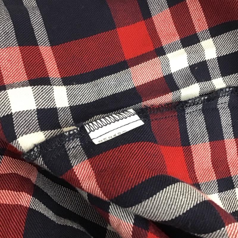 ザラウーマン ZARA WOMAN シャツ、ブラウス 長袖 ワークシャツ XS チェック 赤 / レッド / X 紺 / ネイビー / X 白 / ホワイト / レディース USED 古着 中古 10113478