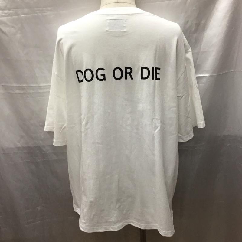 ブラックウィドー BLACK WEIRDOS Tシャツ 半袖 半袖カットソー プリントTシャツ クルーネックカットソー XL プリント 白 / ホワイト /  メンズ USED 古着 中古 10111811