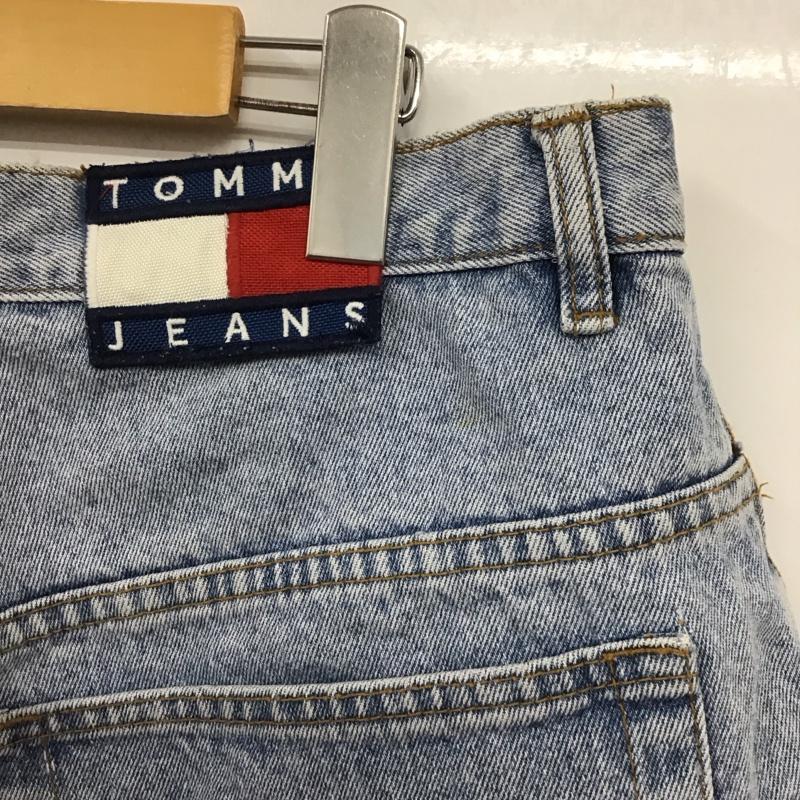 トミー ジーンズ TOMMY JEANS パンツ ショートパンツ デニムショートパンツ 90s 36 無地 水色 / ライトブルー / メンズ USED 古着 中古 10129923