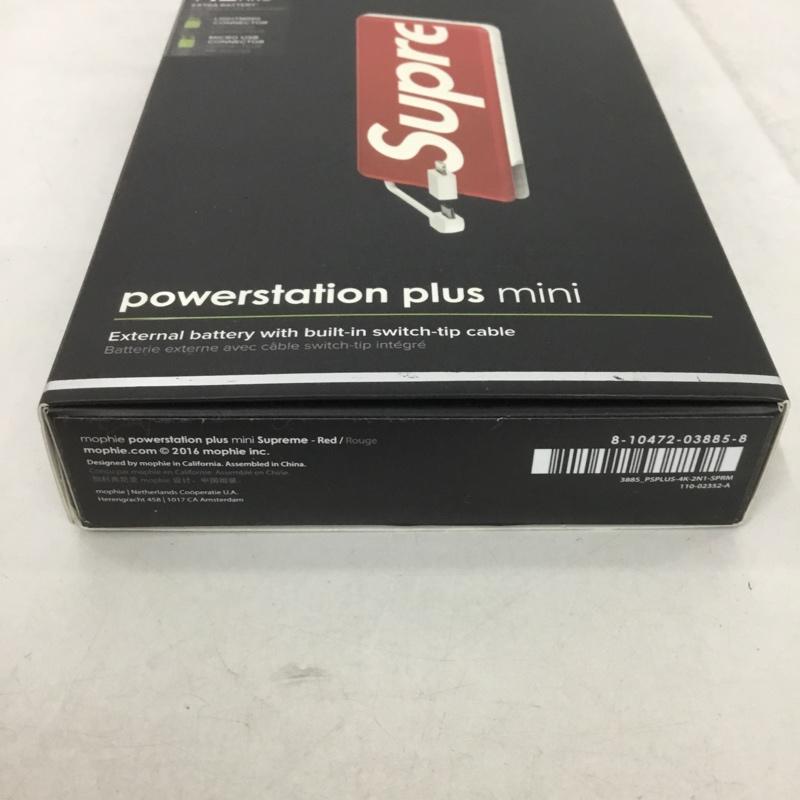 シュプリーム Supreme ファッション小物 ファッション小物 8-10472-03885-8 Mophie Powerstation Plus Mini モバイルバッテリー ロゴ、文字 赤 / レッド / X 白 / ホワイト / メンズ USED 古着 中古 10132578