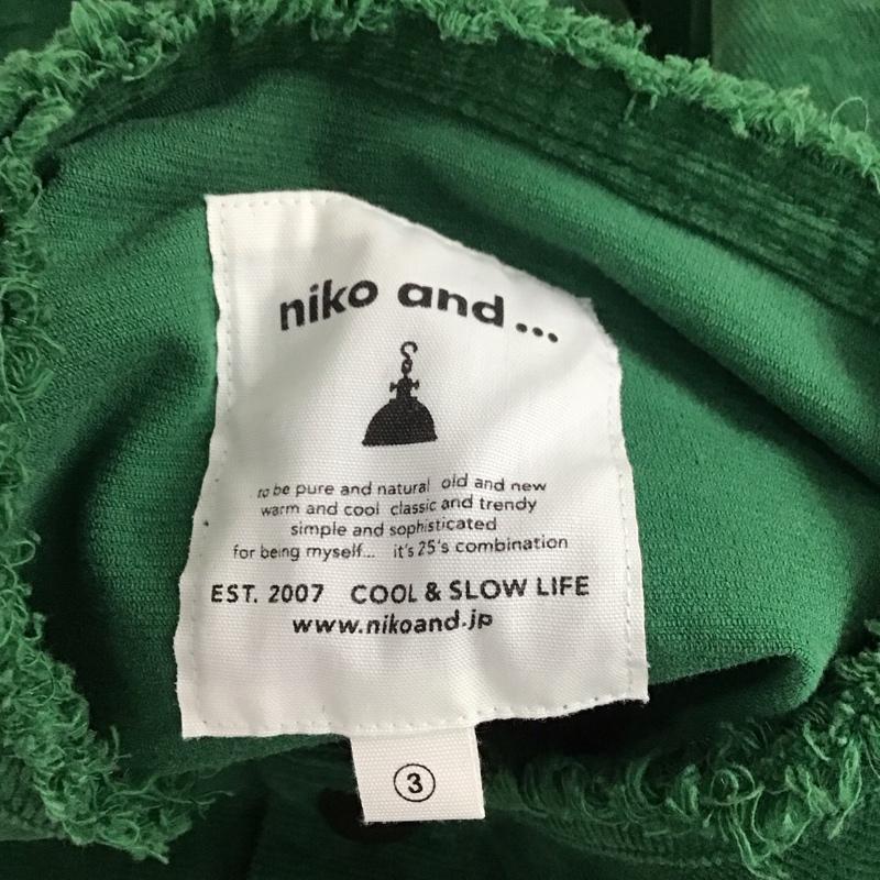 ニコアンド niko and... ジャケット、上着 ジャケット、ブレザー S216IJ38AD ノーカラー コーデュロイ M 無地 緑 / グリーン / レディース USED 古着 中古 10109073