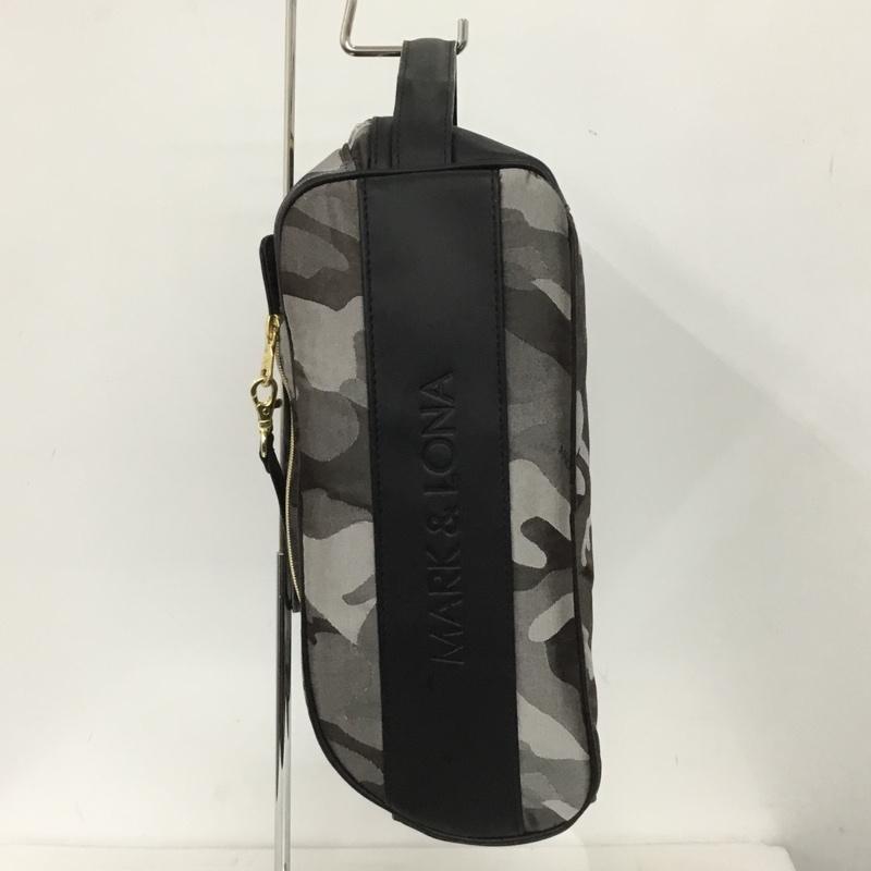 マークアンドロナ MARK&LONA バッグ バッグ MLS-2A-SB01 Gauge Camo CL Shoes Case シューズケース ゴルフ ロゴ、文字 黒 / ブラック / X 金 / ゴールド / メンズ USED 古着 中古 10138057