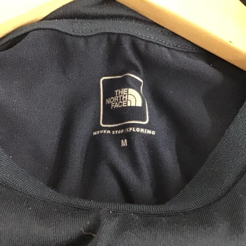 ザノースフェイス THE NORTH FACE Tシャツ 半袖 NTW31601 M ロゴ、文字 紺 / ネイビー / レディース USED 古着 中古 10129502