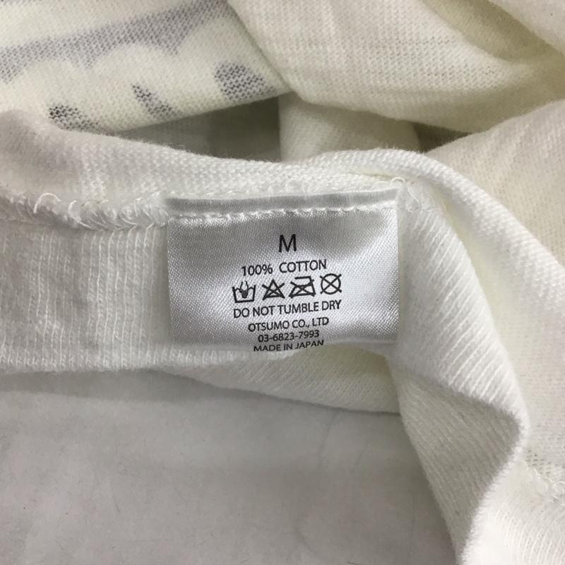 ヒューマンウーマン HUMAN WOMAN Tシャツ 半袖 クルーネック プリント M ロゴ、文字 白 / ホワイト / メンズ USED 古着 中古 10119199