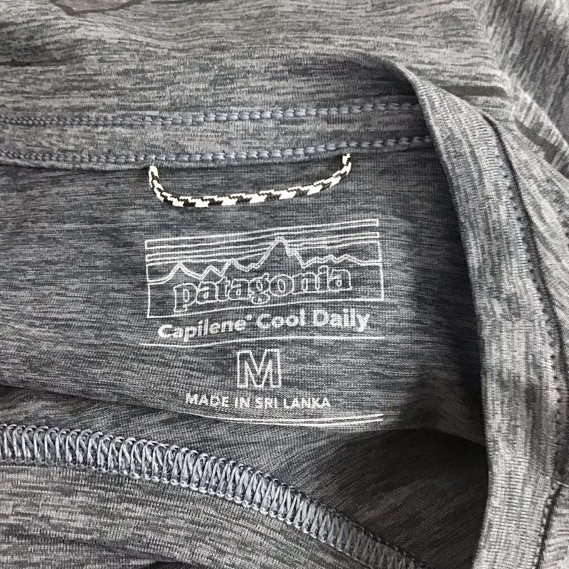 パタゴニア patagonia Tシャツ 半袖 45235sp23 半袖カットソー プリントTシャツ クルーネックカットソー M ロゴ、文字 紺 / ネイビー /  メンズ USED 古着 中古 10112826