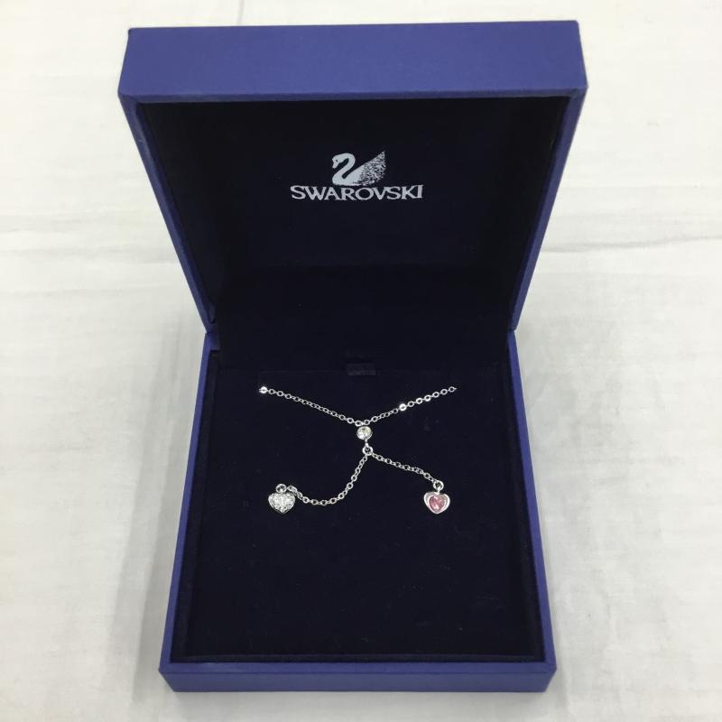 スワロフスキー SWAROVSKI アクセサリー ネックレス、ペンダント 桃 / ピンク / X 銀 / シルバー / レディース USED 古着 中古 10139796