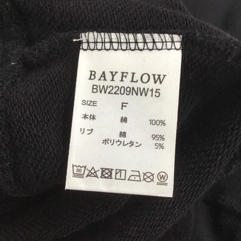 ベイフロー BAYFLOW トレーナー 長袖 BW2209NW15 スウェット クルーネック FREE 無地 黒 / ブラック / レディース USED 古着 中古 10147747