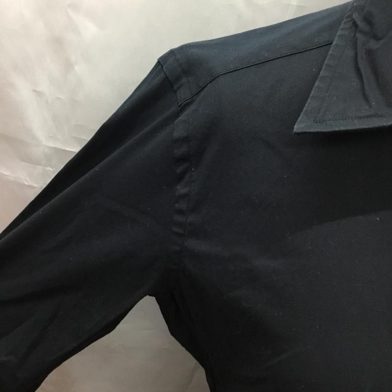 ラルフローレン RALPHLAUREN シャツ、ブラウス 長袖 長袖シャツ カラーシャツ 無地シャツ 長袖カットソー 7 無地 黒 / ブラック / レディース USED 古着 中古 10107420