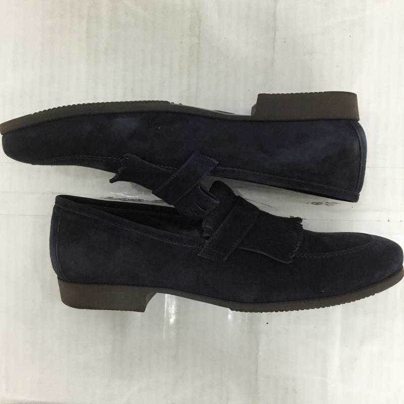 フェランテ FERRANTE ローファー ローファー MIAMI スエード 6 1/2 箱有 無地 紺 / ネイビー / メンズ USED 古着 中古 10123626
