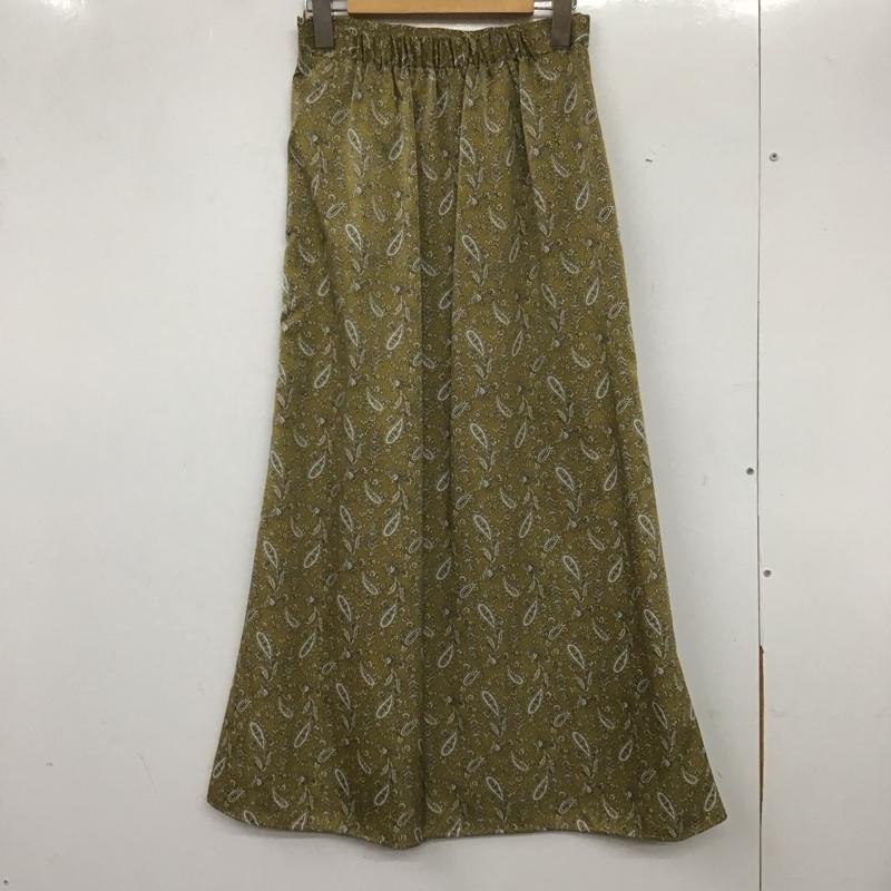 ビーミング バイ ビームス B:MING by BEAMS スカート ロングスカート 93-27-0159-644 サテン ペイズリースカート S ペイズリー マスタード / マスタード / レディース USED 古着 中古 10138956