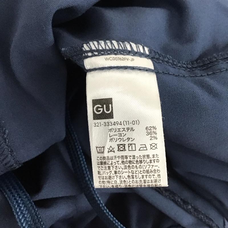 ジーユー GU パンツ ワークパンツ、ペインターパンツ 321-333494 ボトム ワイドパンツ カジュアルパンツ L 無地 紺 / ネイビー / メンズ USED 古着 中古 10133164