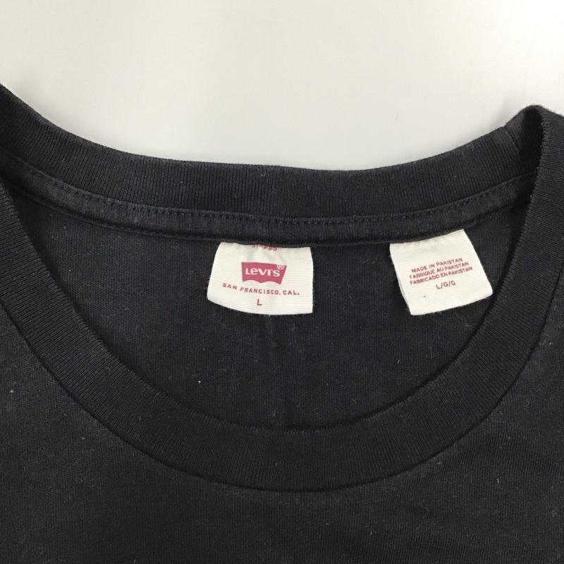リーバイス Levi s Tシャツ 半袖 39185‐0008 クルーネック L ロゴ、文字 黒 / ブラック / レディース USED 古着 中古 10115534