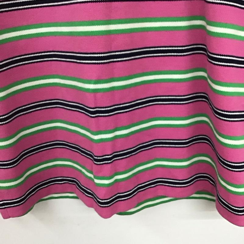 ポロゴルフラルフローレン POLOGOLF ポロシャツ 半袖 半袖ポロシャツ カラーシャツ 半袖カットソー M ボーダー柄 マルチカラー / マルチカラー / メンズ USED 古着 中古 10135473