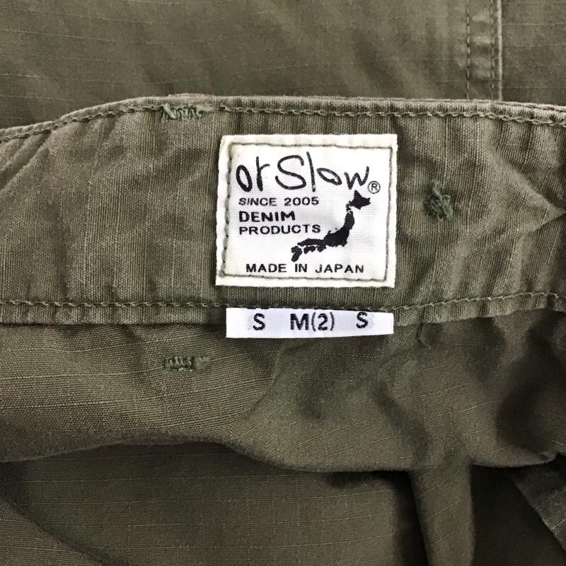オアスロウ orSlow パンツ ワークパンツ、ペインターパンツ ワークパンツ ワイドパンツ カジュアルパンツ ミリタリーパンツ M 無地 カーキ / カーキ / メンズ USED 古着 中古 10130653
